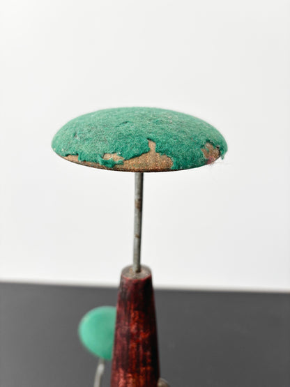 Art Deco Multi-Arm Hat Stand With Green Felt Pads, 1920s–1930s