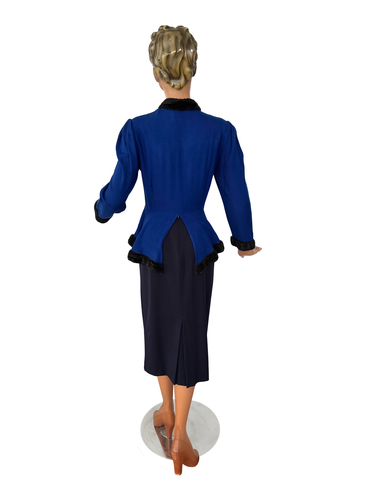1940s Peplum Blouse Jacket | S/M