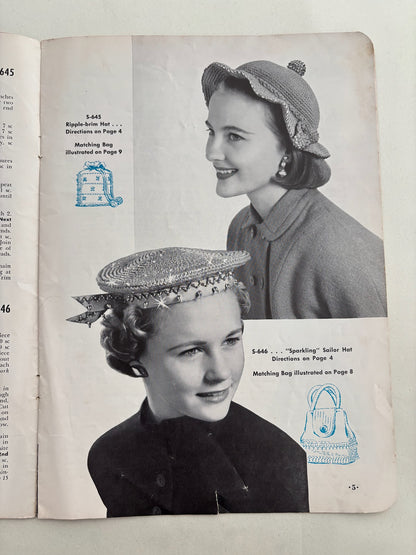 Hats & Bags Book 310 1955 Millinery Handbags Patterns