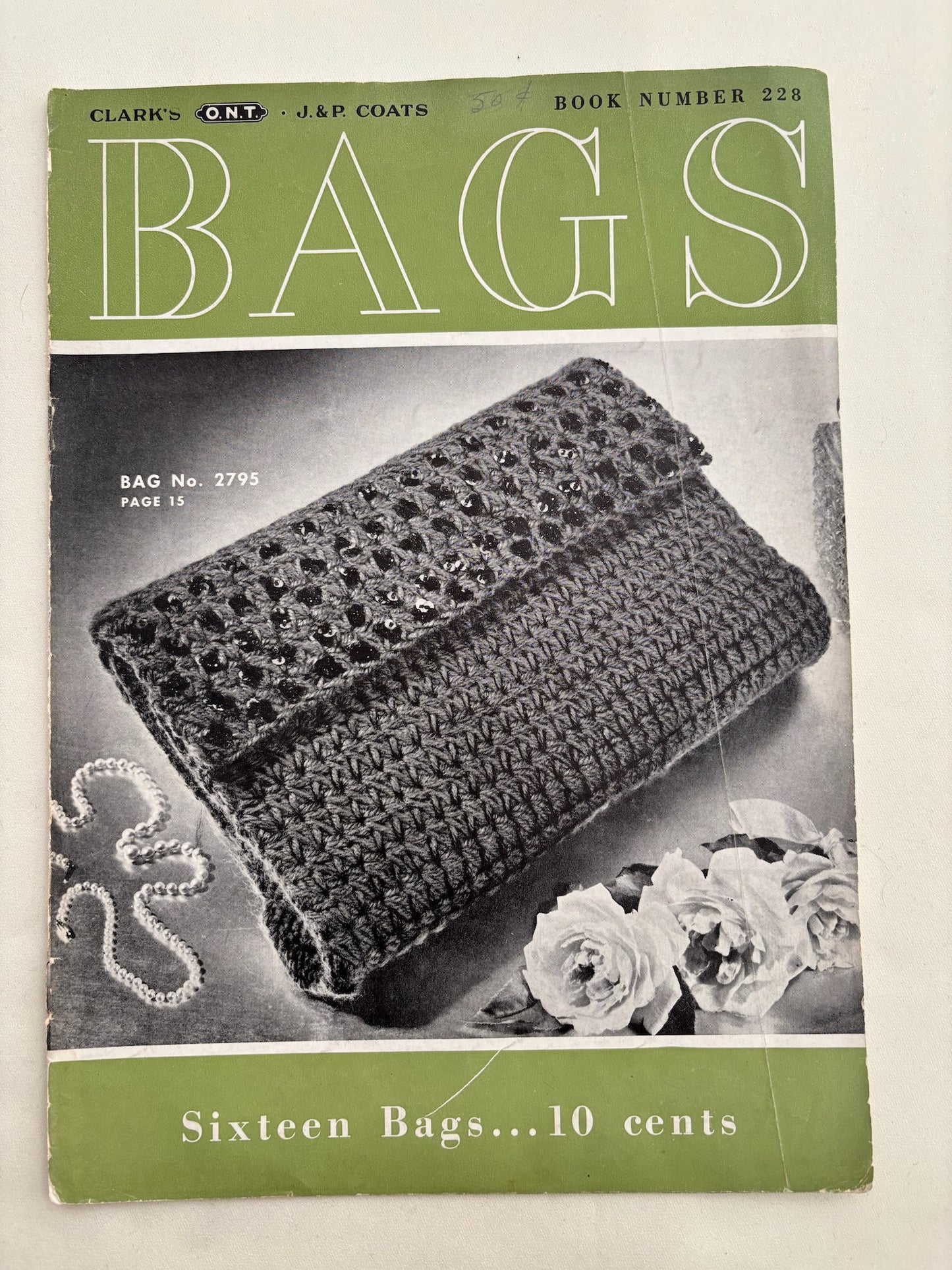 Bags Book Number 228, 1945 Crochet Handbag Patterns
