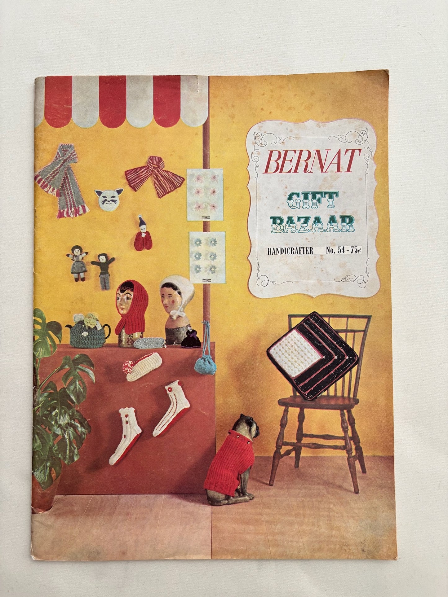 Bernat Gift Bazaar Book 54 1956 Knitting Crochet Patterns