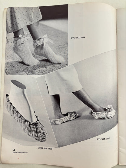 Bernat Gift Bazaar Book 54 1956 Knitting Crochet Patterns