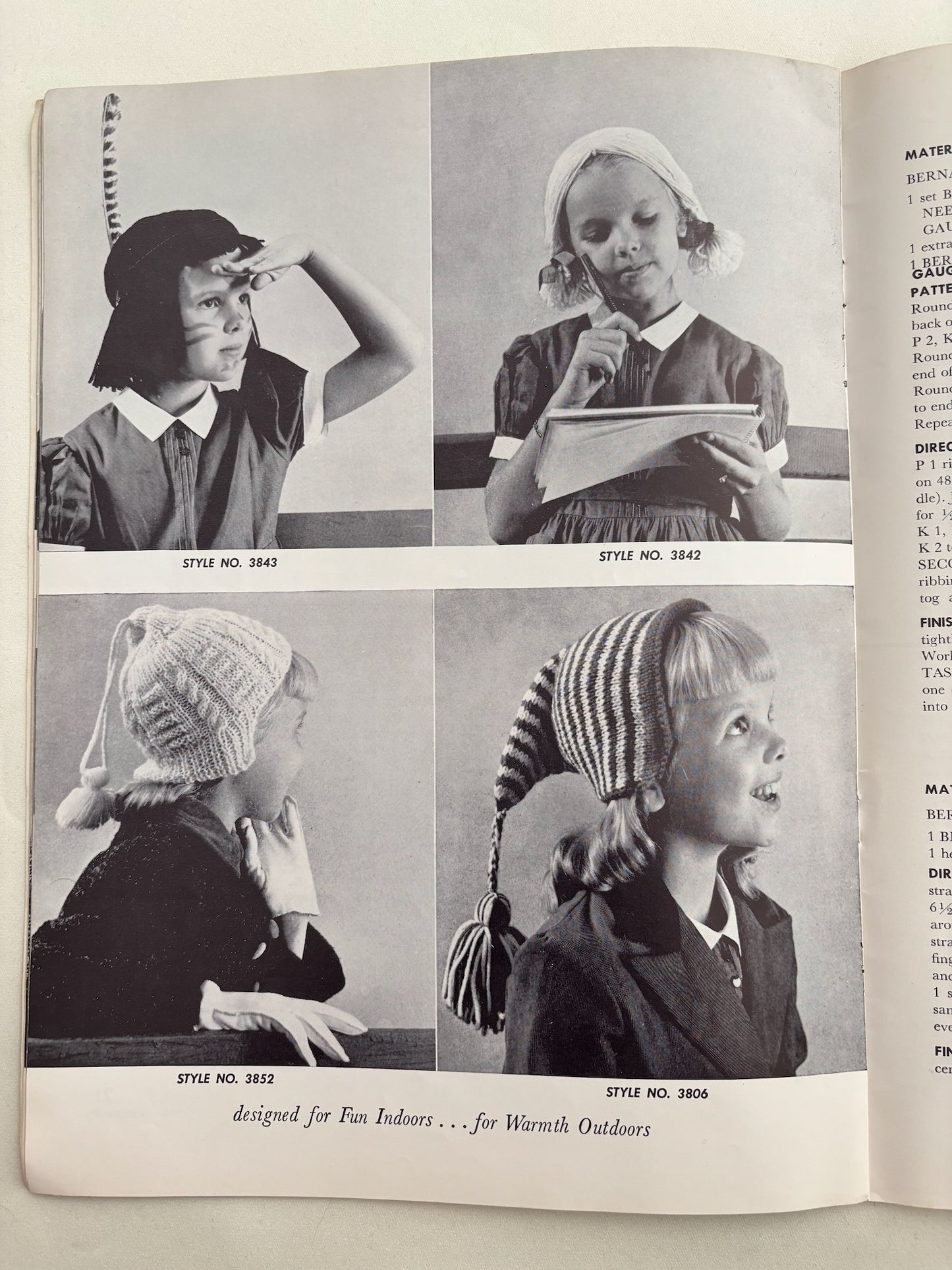 Bernat Gift Bazaar Book 54 1956 Knitting Crochet Patterns