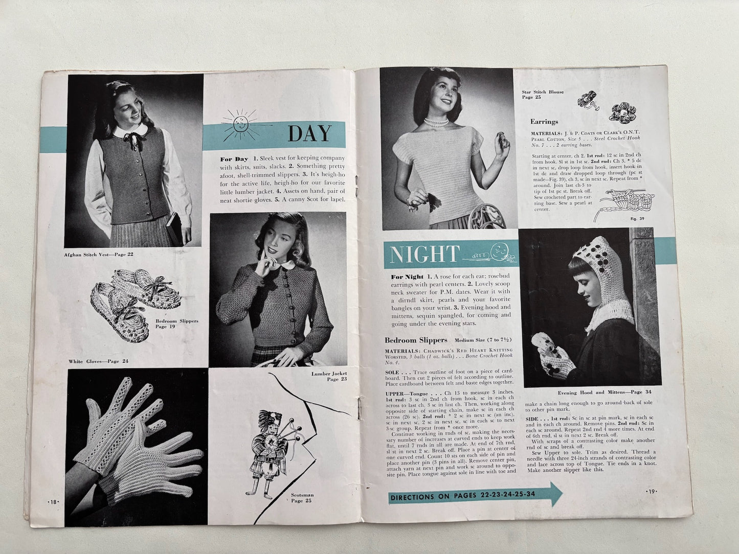 Crochet Instruction Book 1946 Beginner Crochet Patterns