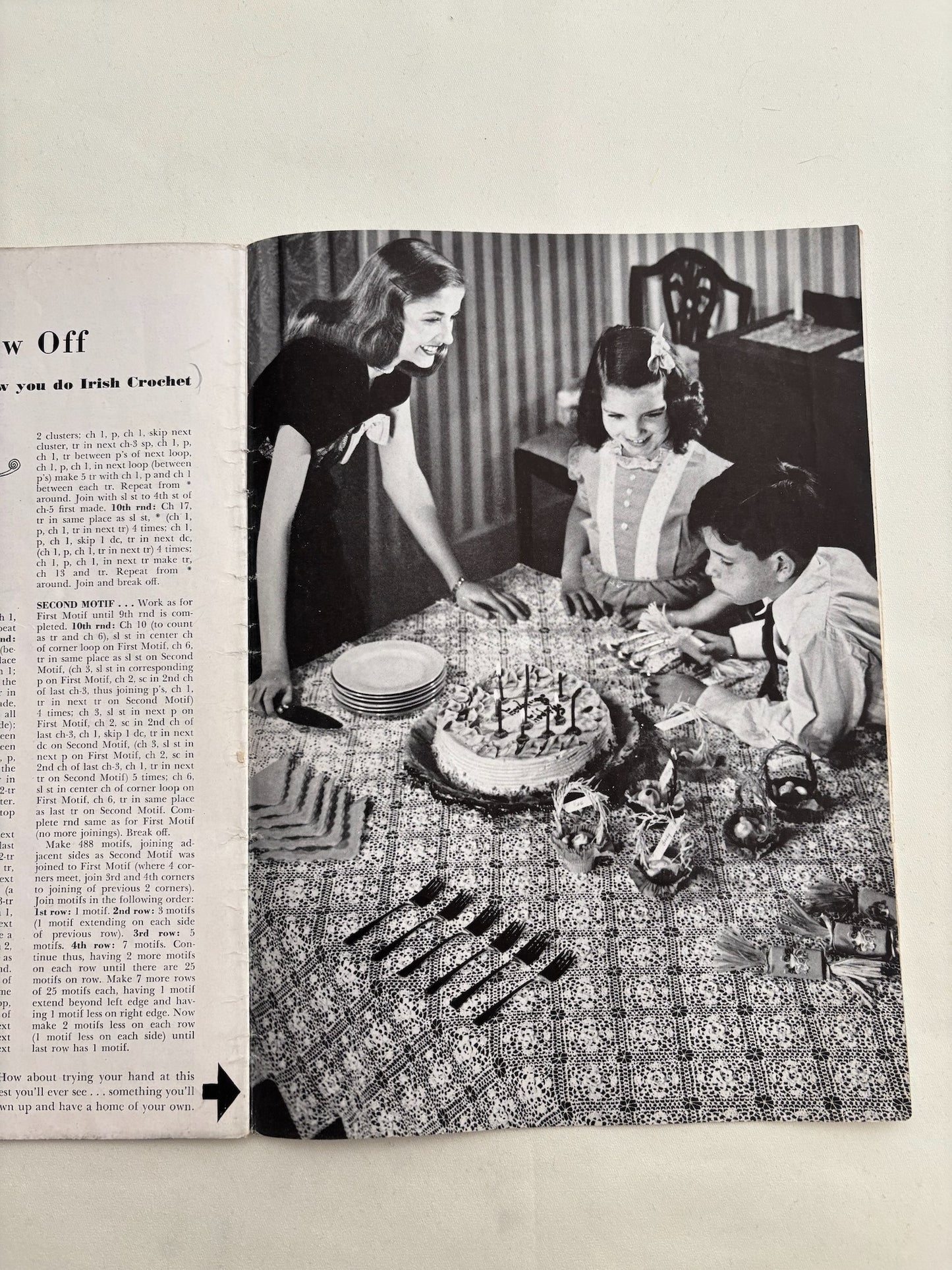 Crochet Instruction Book 1946 Beginner Crochet Patterns
