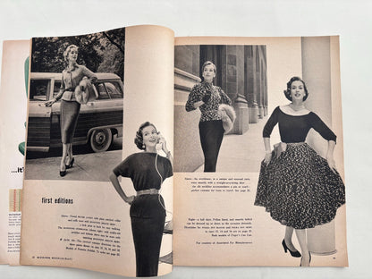 Modern Needlecraft Winter 1955 Knitting Crochet Sewing Patterns