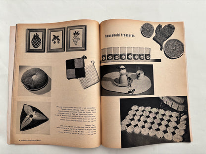 Modern Needlecraft Winter 1955 Knitting Crochet Sewing Patterns