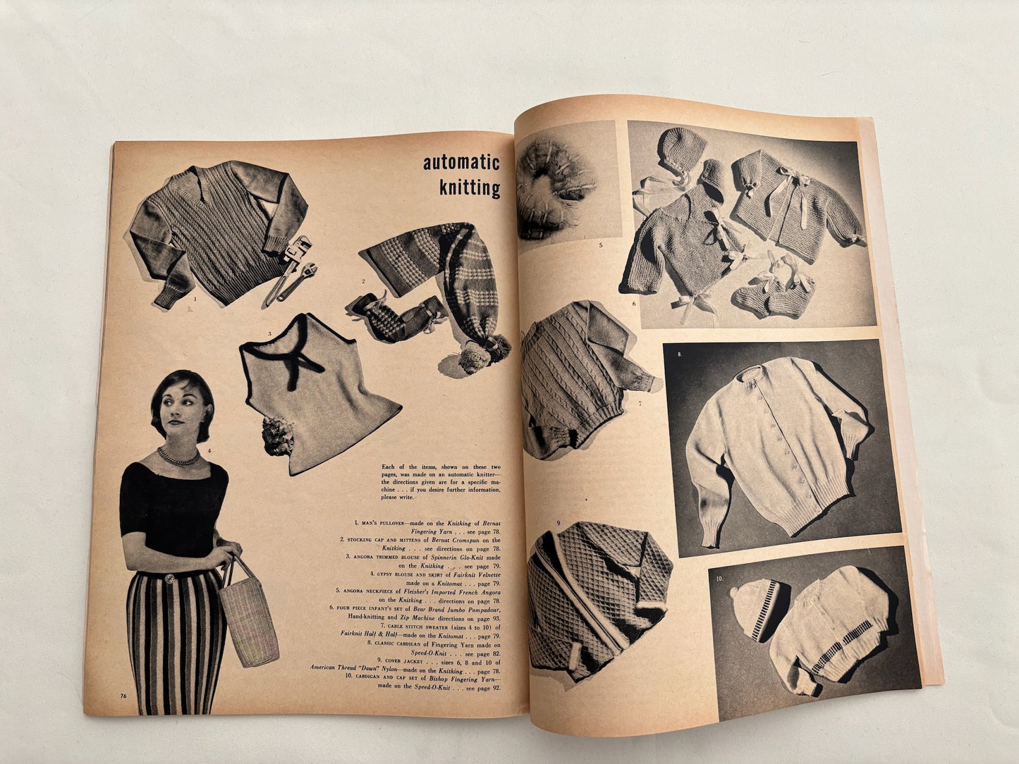 Modern Needlecraft Winter 1955 Knitting Crochet Sewing Patterns