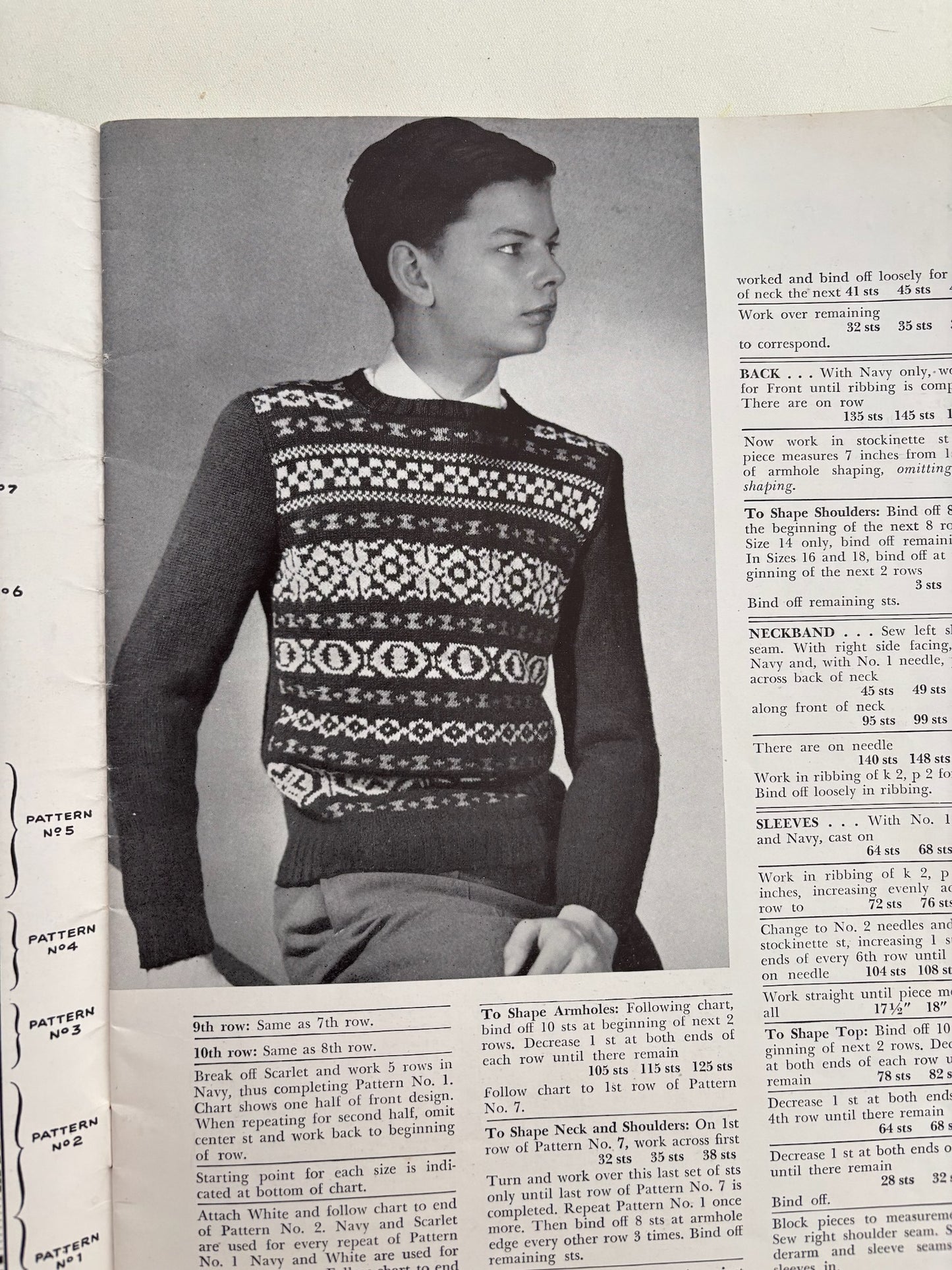 Beehive Book 131 1945 Teen Age Knitting Patterns