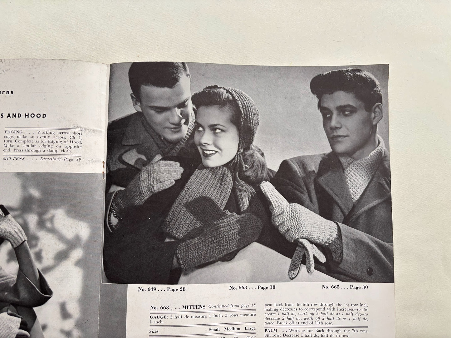 Beehive Book 131 1945 Teen Age Knitting Patterns