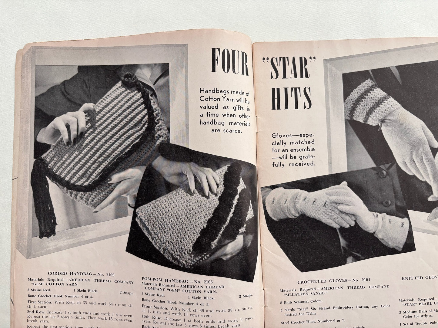 Star Book 21 1942 Knitted and Crocheted Models Pattern Book