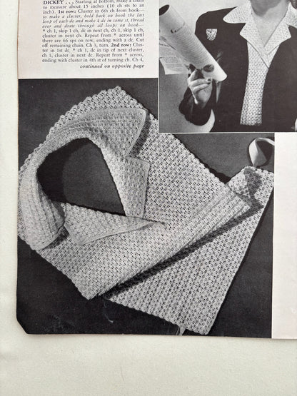 Blouses Dickeys Book 210 1944 Crochet Patterns