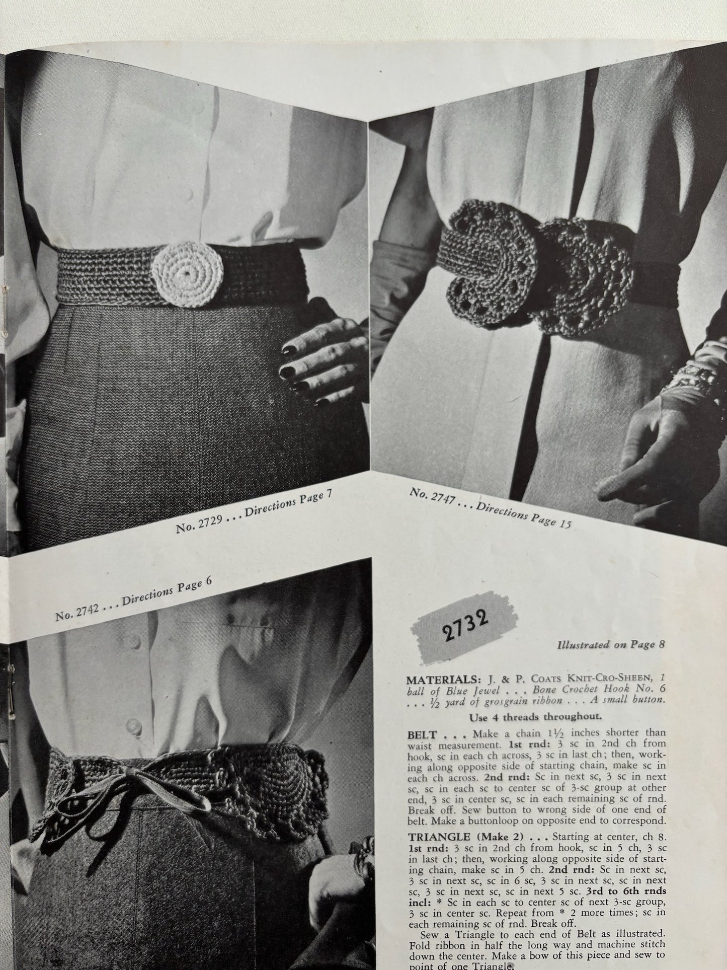 Hats Book 220 1945 Crochet Hat and Accessories Patterns