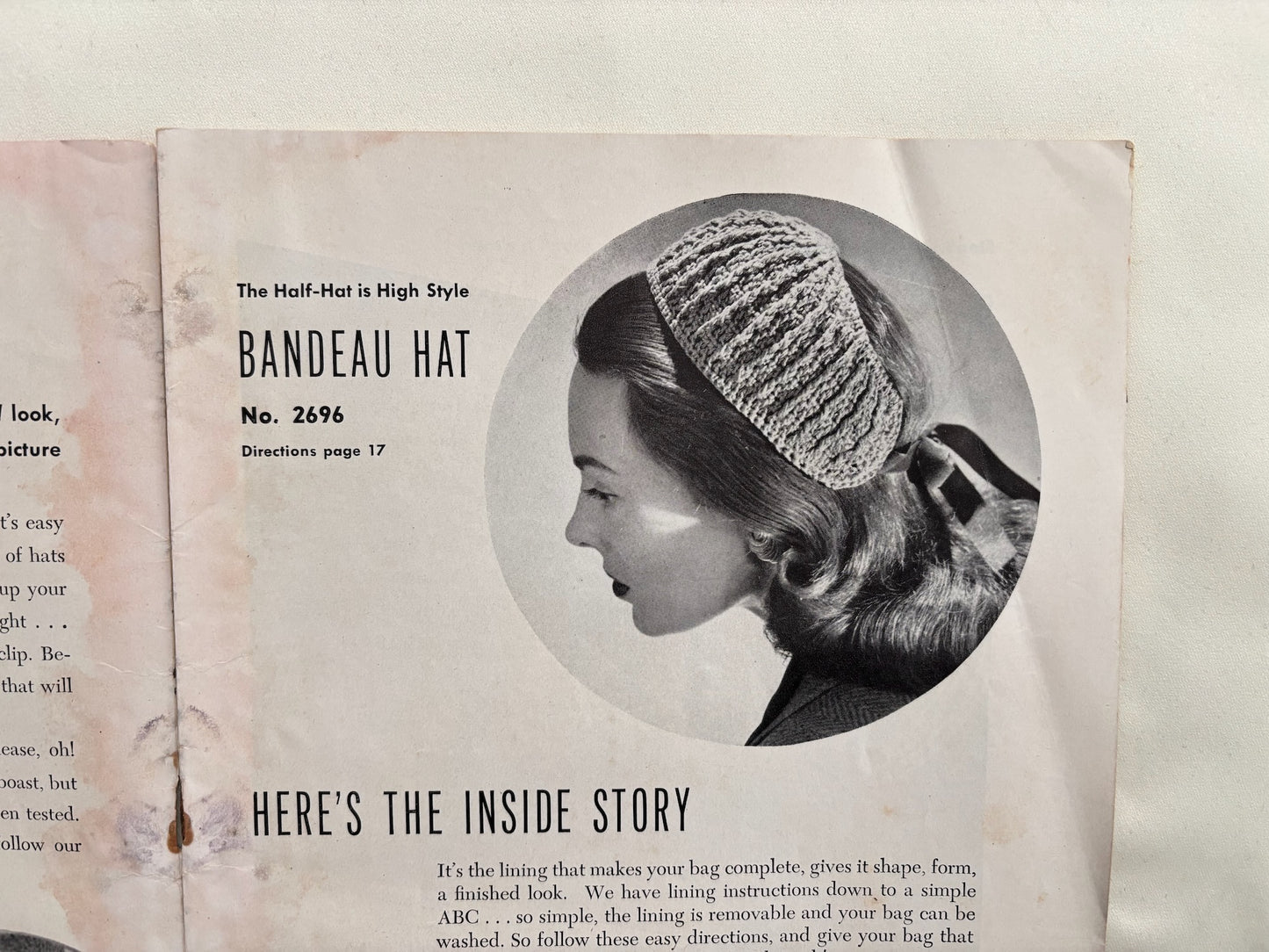 Smart Bags Book 209 1944 Crochet Hats & Bags