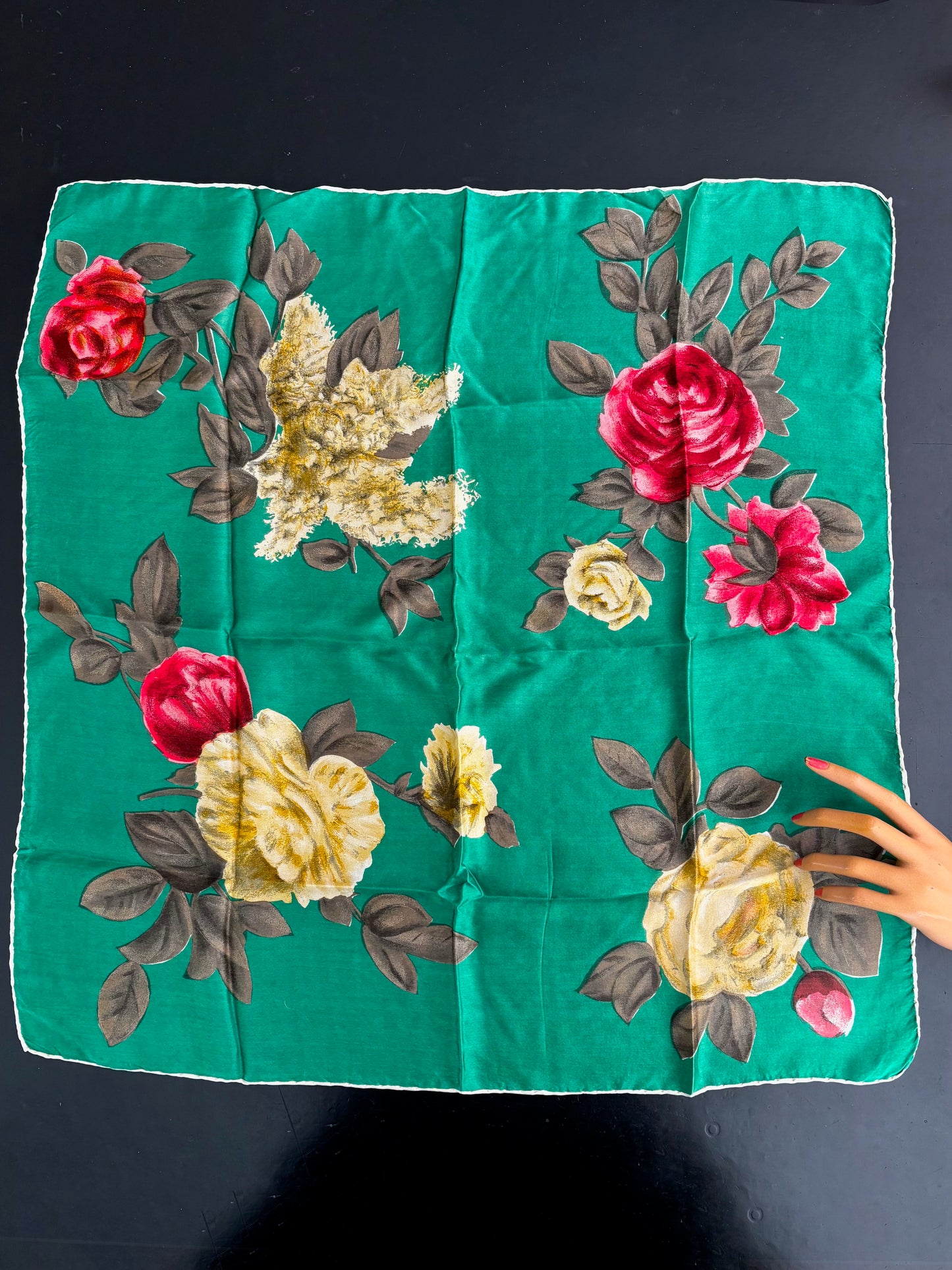 Lot of 6 Vintage Silk Scarves