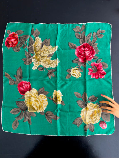 Lot of 6 Vintage Silk Scarves
