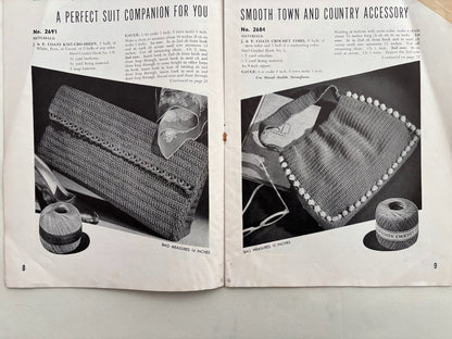 Smart Bags Book 209 1944 Crochet Hats & Bags