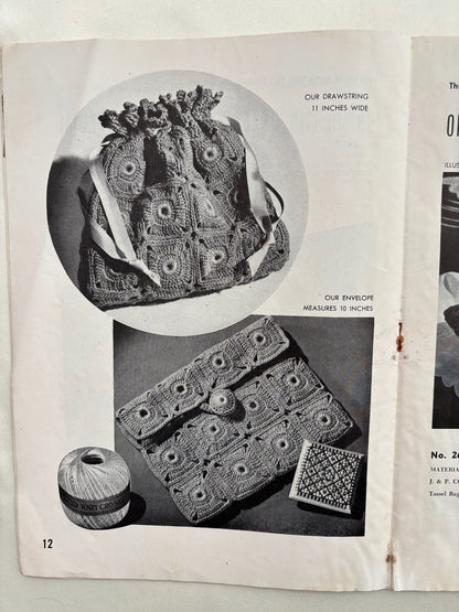Smart Bags Book 209 1944 Crochet Hats & Bags