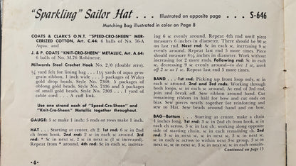 Hats & Bags Book 310 1955 Millinery Handbags Patterns