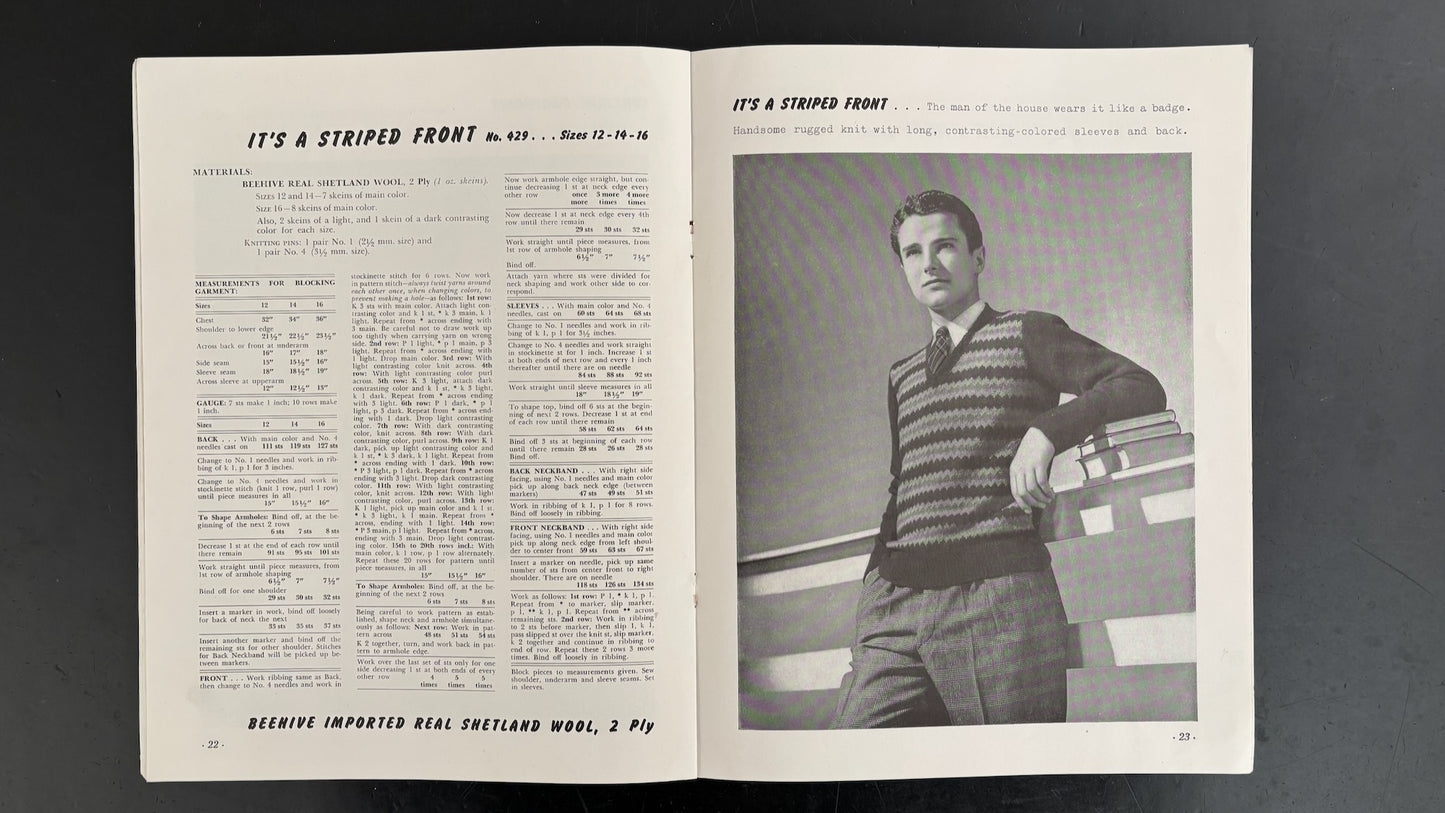 Beehive Book 122 1942 Sweater Roundup for the Teens