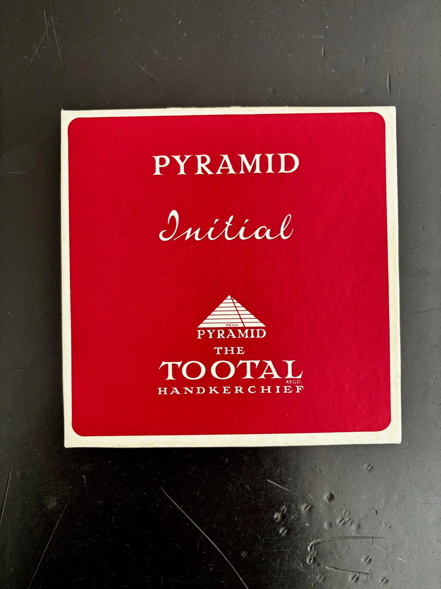 Vintage Tootal Pyramid Handkerchiefs With Monogram R In Original Box