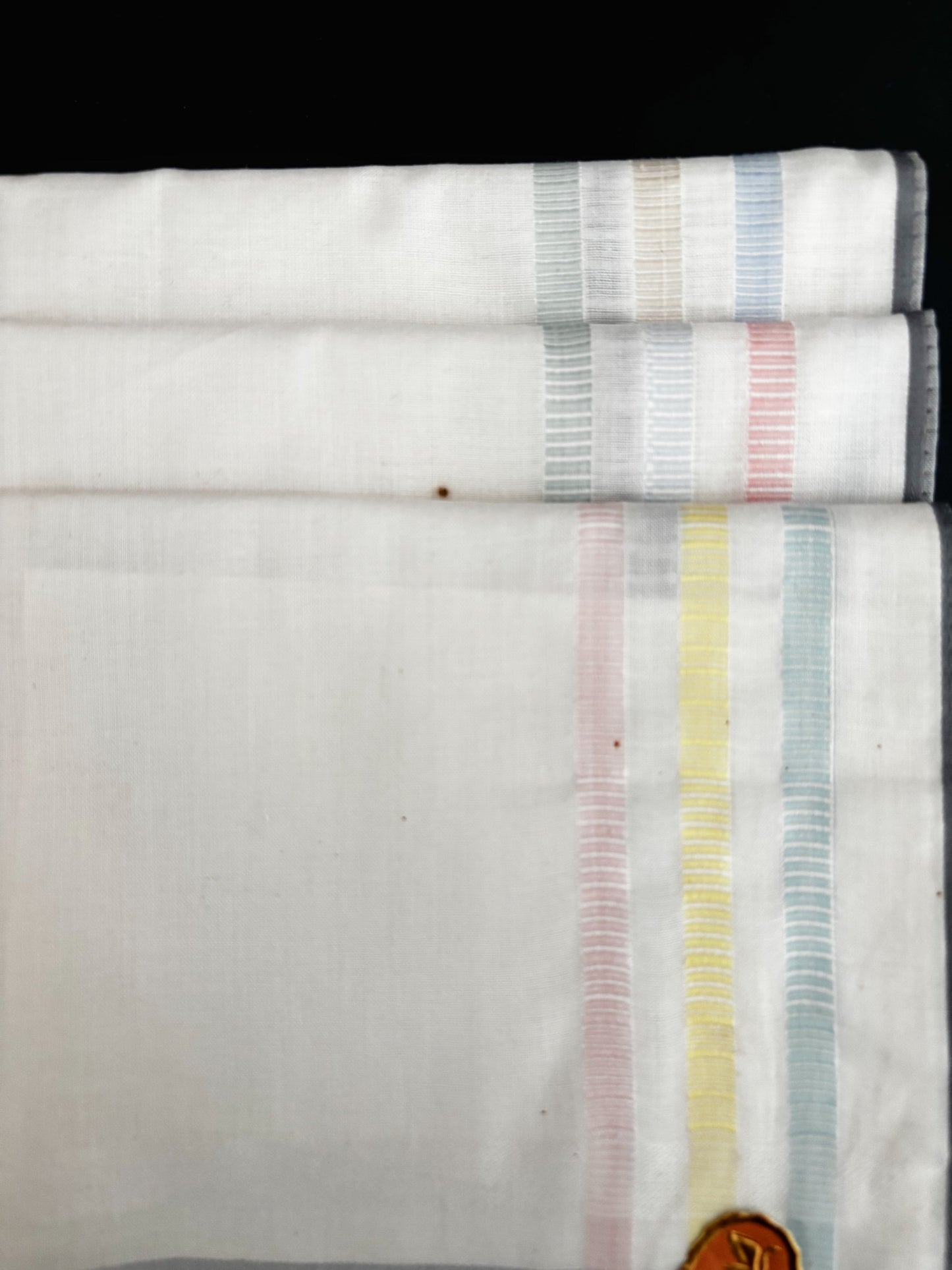 Deadstock Swan Handkerchiefs In Original Box Holland 1950s
