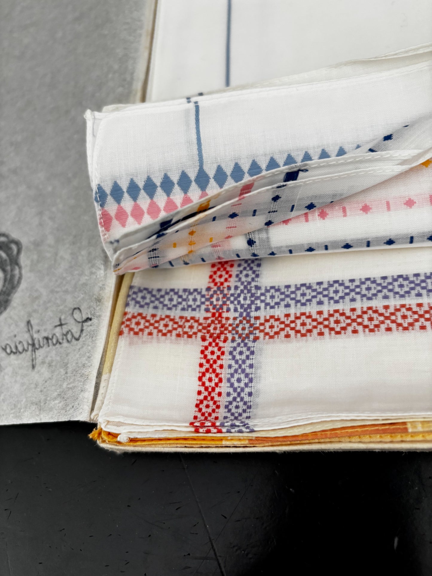 Deadstock Capri Handkerchiefs Cotonificio di Robassomero Italy 1950s