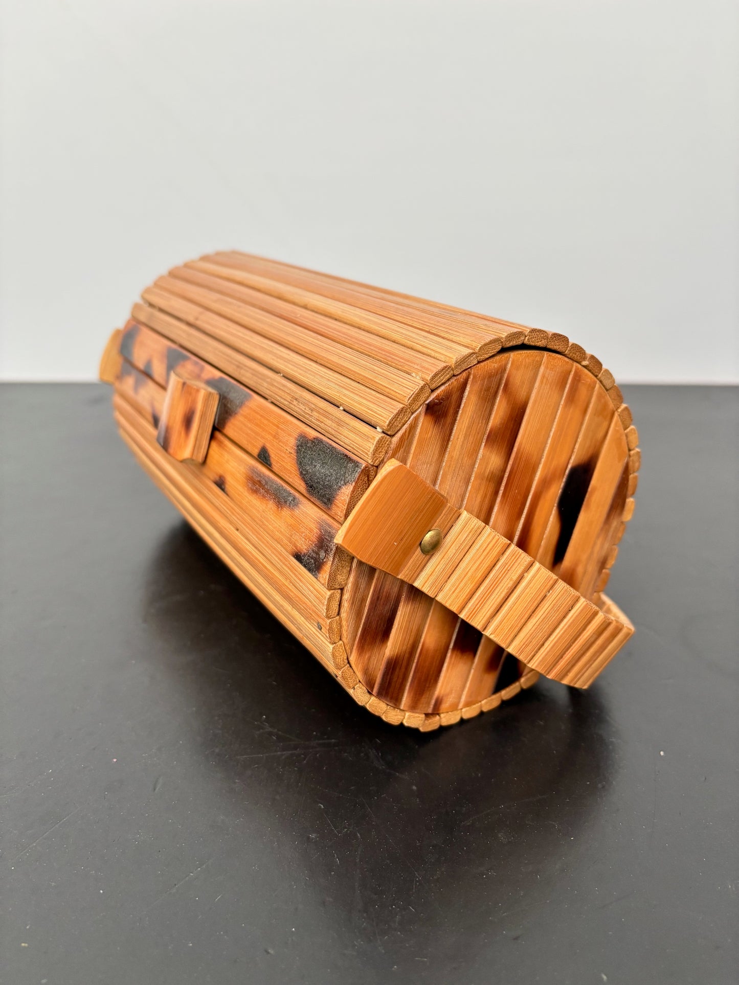 1950s/60s Bamboo Barrel Handbag