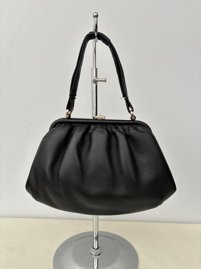1950s/60s Soft Black Leather Handbag