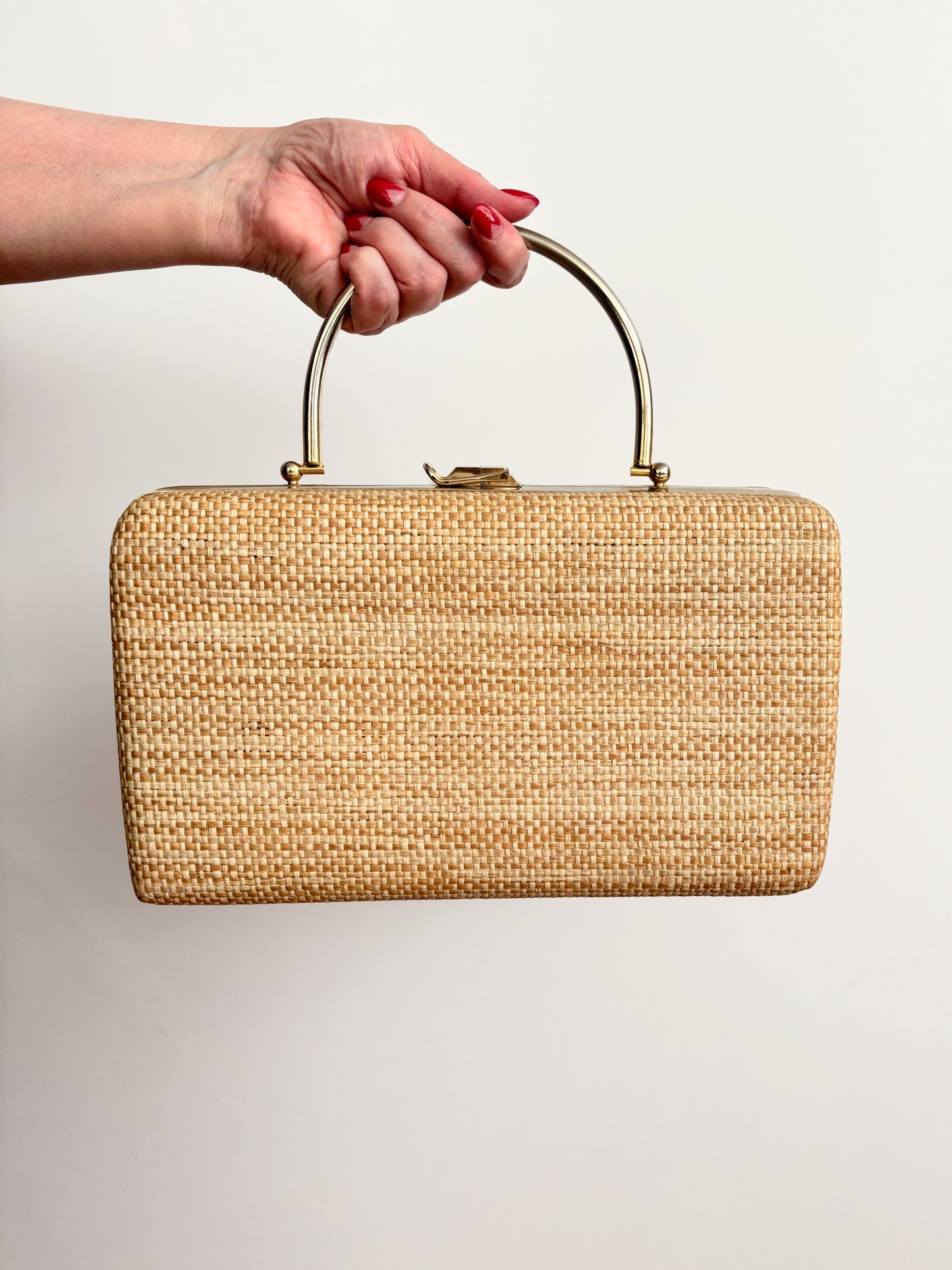 1960s Woven Box Handbag