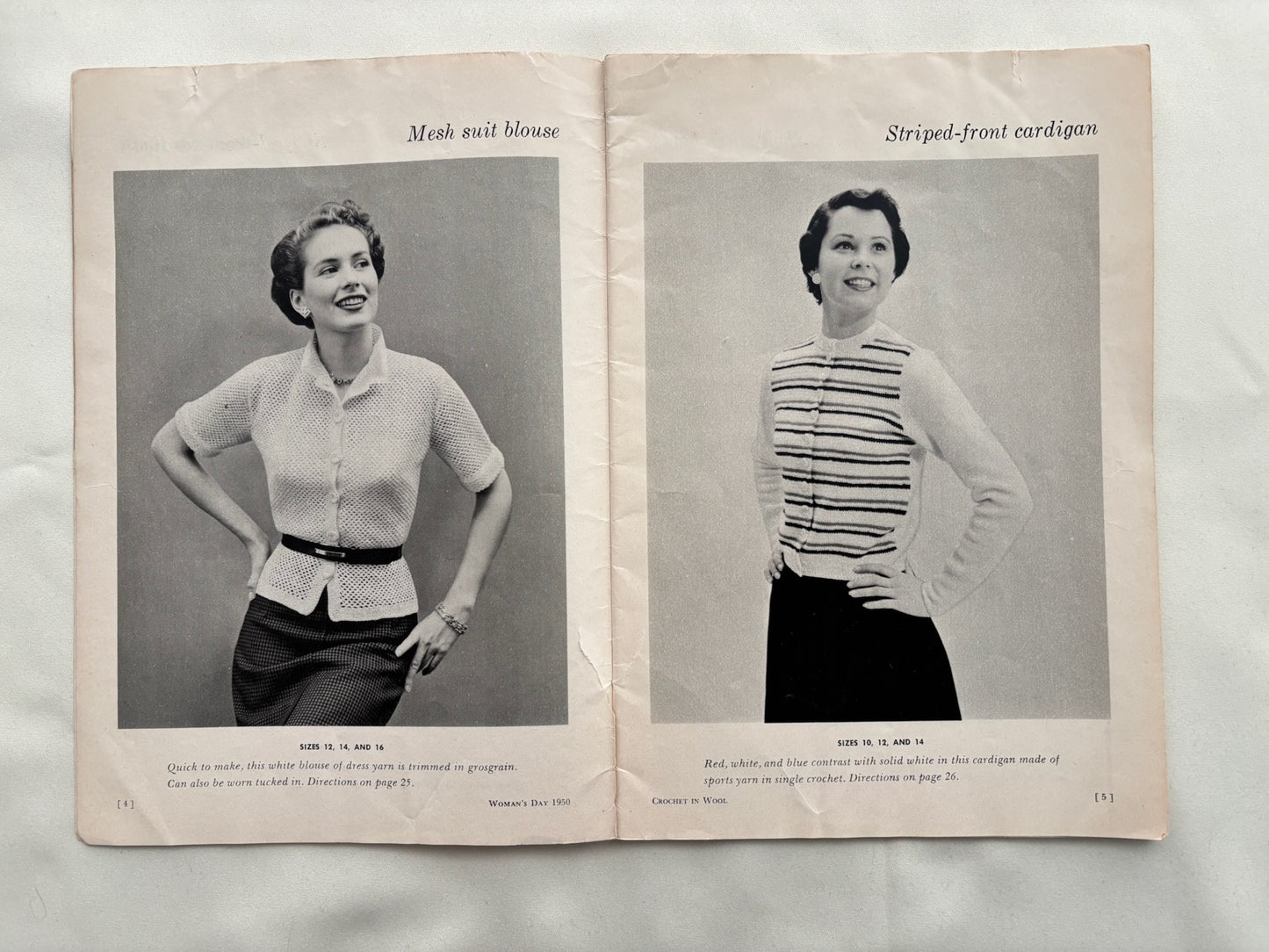 Crochet in Wool 1950 Woman’s Day Crochet Booklet