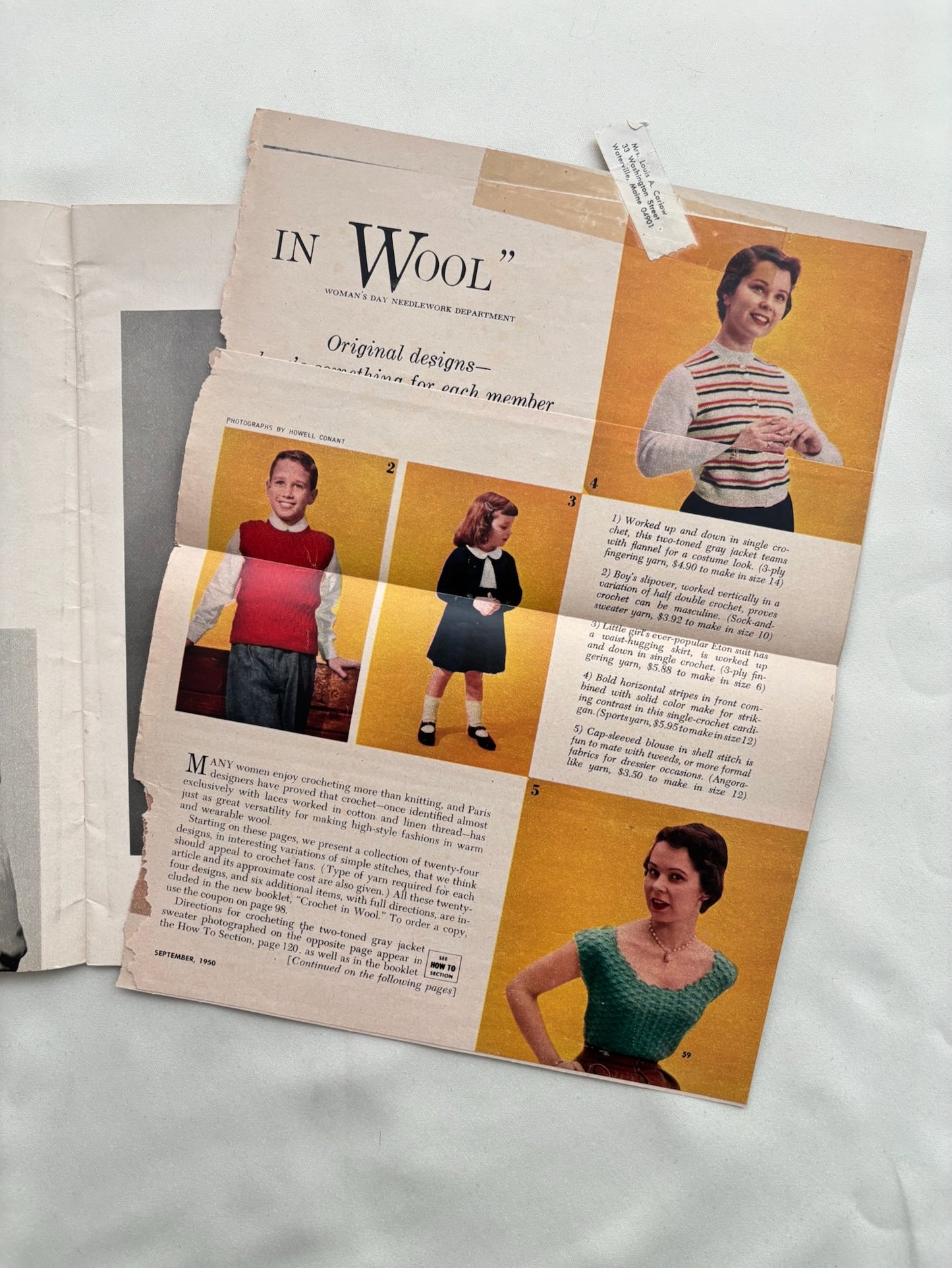 Crochet in Wool 1950 Woman’s Day Crochet Booklet