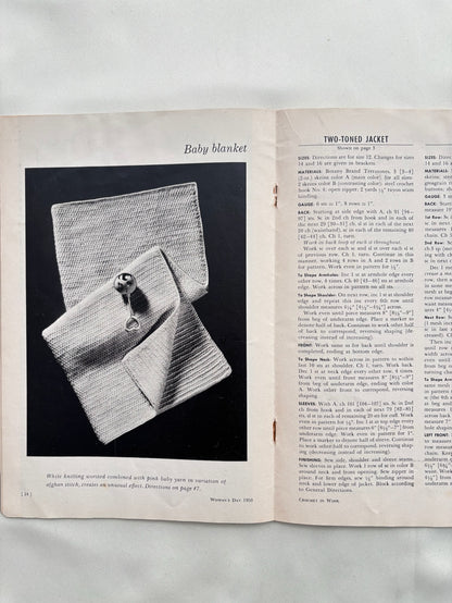 Crochet in Wool 1950 Woman’s Day Crochet Booklet