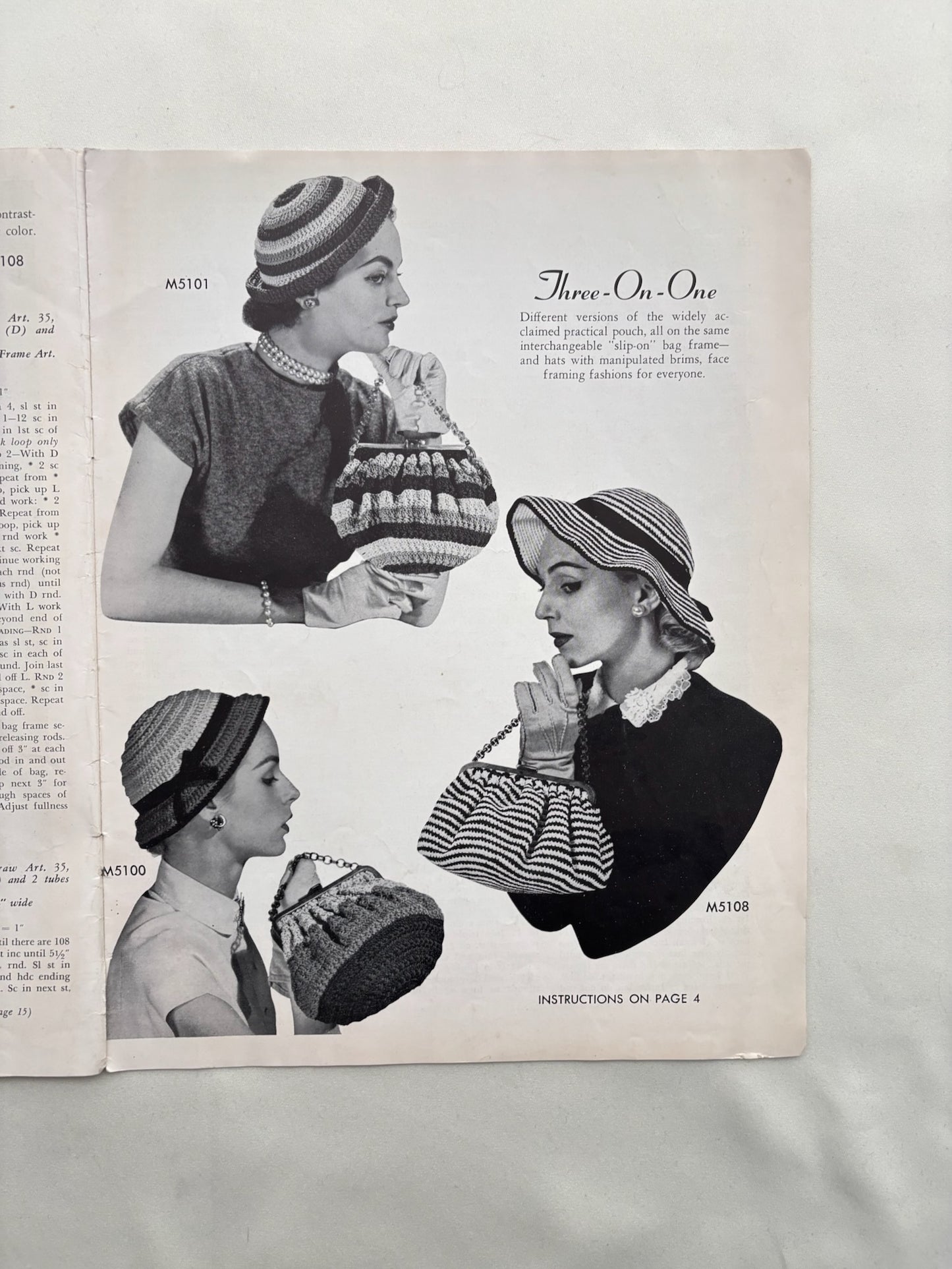 1952 Hiawatha Bags Crochet Pattern Booklet No. 111