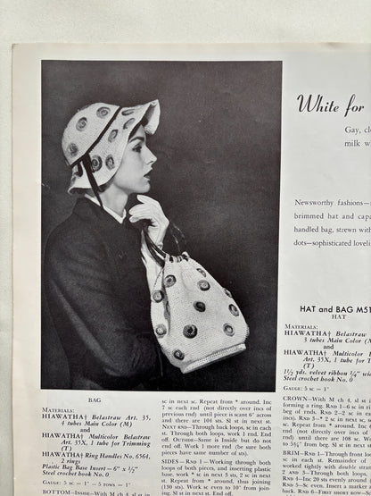 1952 Hiawatha Bags Crochet Pattern Booklet No. 111