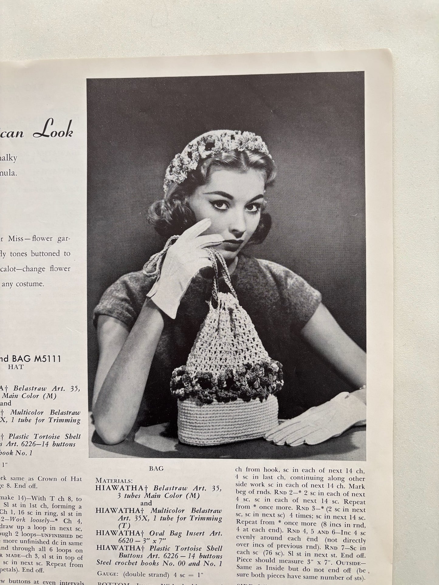 1952 Hiawatha Bags Crochet Pattern Booklet No. 111