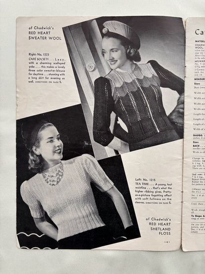 1940 So You’re Going to Knit a Sweater Book No. 154
