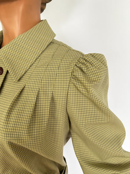 XL/XXL | 1940s Reproduction Dress In Vintage Wool