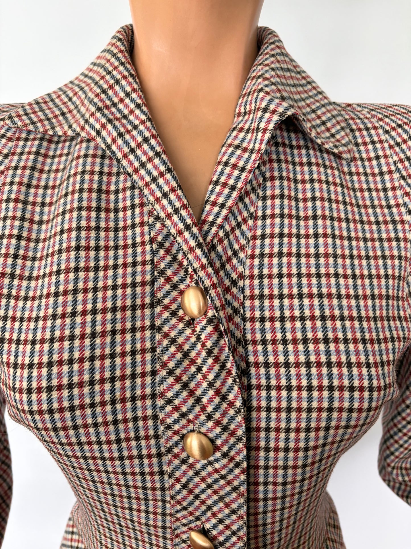 1940s 'Jenny' Tartan Suit | Jacket S, Skirt XS/S