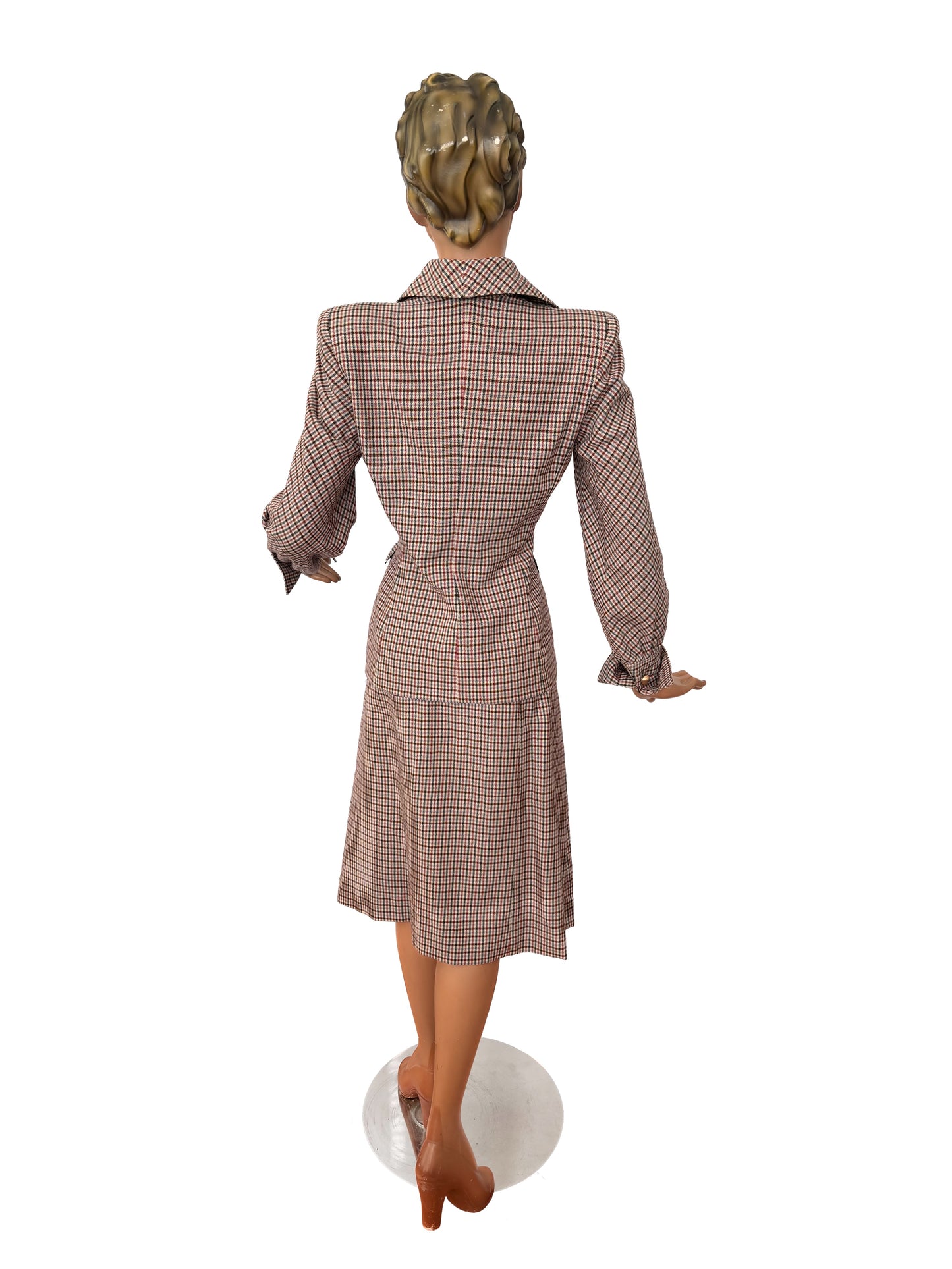 1940s 'Jenny' Tartan Suit | Jacket S, Skirt XS/S