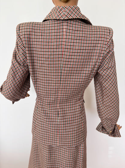 1940s 'Jenny' Tartan Suit | Jacket S, Skirt XS/S