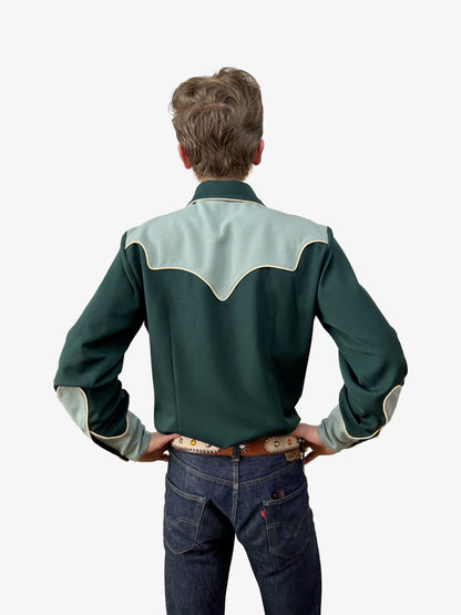 Lee Herren Westernhemd im 40er-Stil, Grün - Auf Bestellung