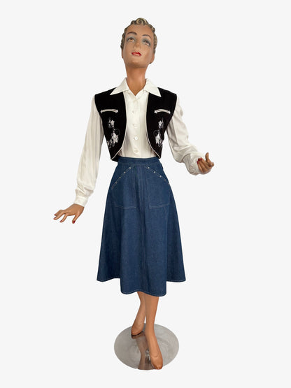 S or M | Lily-Mae Western Bolero Rounded