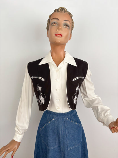 S or M | Lily-Mae Western Bolero Rounded