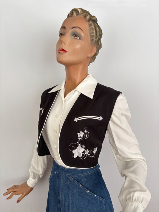 S or M | Lily-Mae Western Bolero Rounded