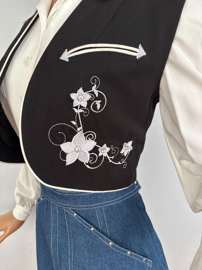S or M | Lily-Mae Western Bolero Rounded
