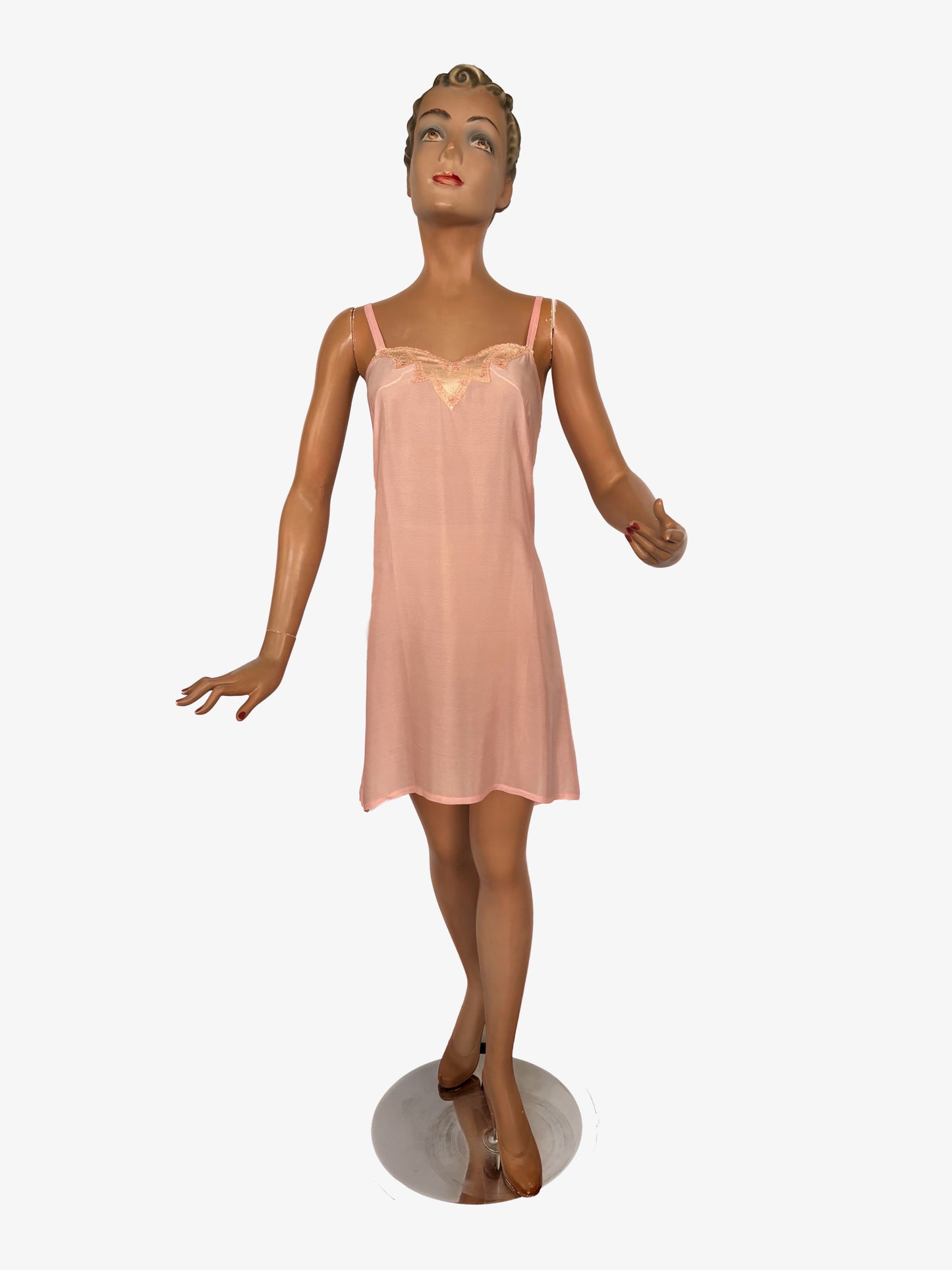1930s Dead Stock Art Deco Slip Dress | M