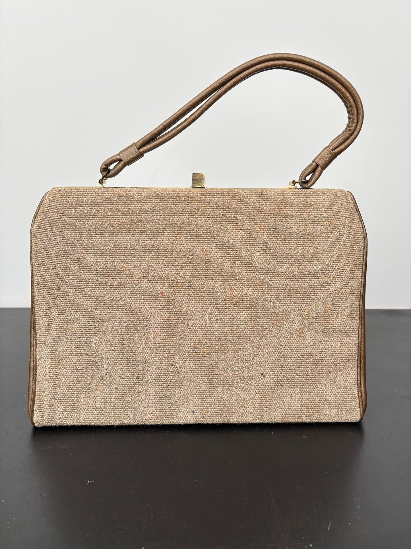 1960s Caron of Houston Hand Decorated Butterfly Handbag