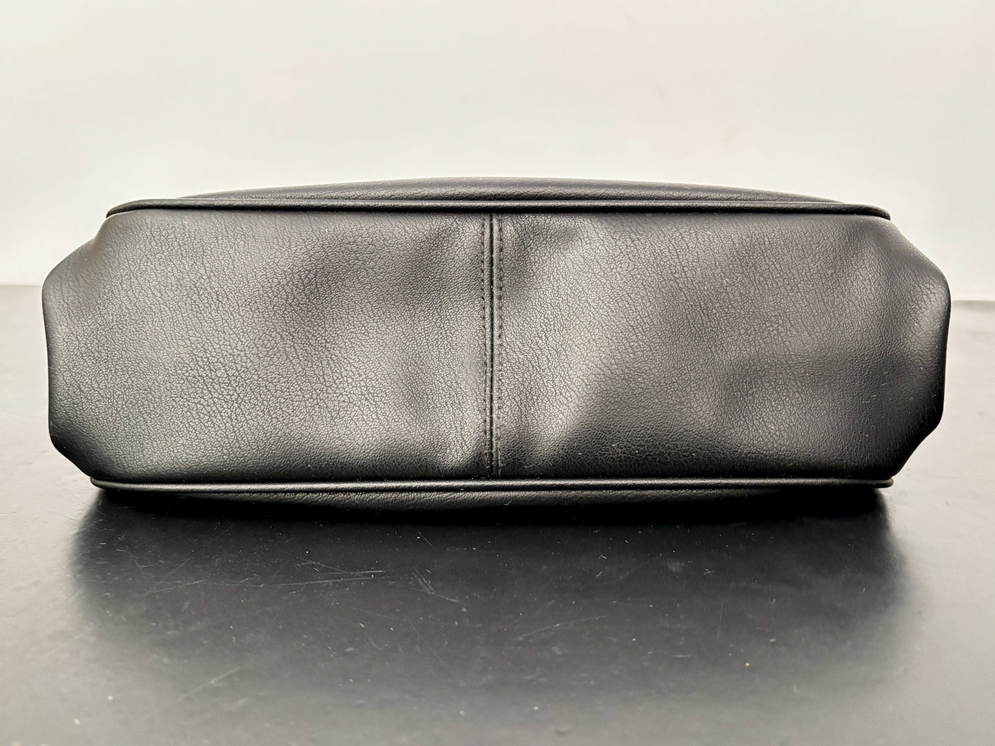 1950s Black Vinyl Handbag