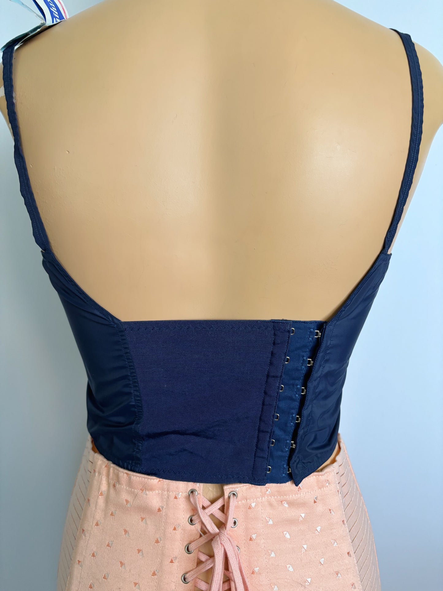 1960s NOS Femilux Blue Long-line Bra 90C